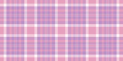 Madras textile texture, shop background tartan check. Iconic seamless pattern plaid fabric in light and pink colors. vector