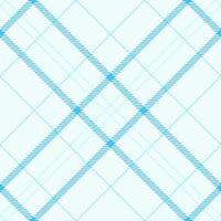 Calm tartan check texture, comfortable pattern textile seamless. Composition fabric plaid background in azure and cyan colors. vector