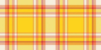 Dimensional texture tartan plaid, tough background check. Platform textile seamless fabric pattern in yellow and light colors. vector