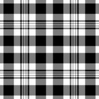 Suite background plaid fabric, furniture texture seamless. Industry textile check pattern tartan in white and black colors. vector