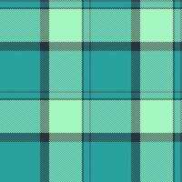 Interior tartan fabric background, textured textile texture. Deluxe check plaid pattern seamless in teal and green colors. vector