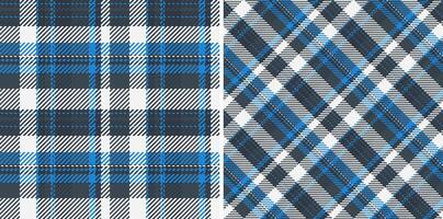 Check fabric of texture textile plaid with a background tartan pattern seamless. Set in cold colors. Easter fashion ideas for a stylish celebration. vector