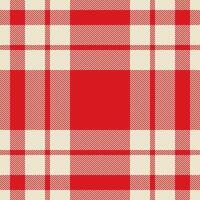 Plaid check pattern. Seamless fabric texture. Tartan textile print. vector