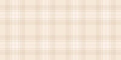 Upscale background plaid seamless, store texture pattern. Popular tartan fabric check textile in antique white and light colors. vector