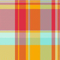 Vintage texture tartan fabric, picnic pattern background check. Variation plaid textile seamless in red and bright colors. vector