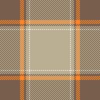 Manufacturing tartan texture , fur check plaid seamless. Collection pattern textile background fabric in orange and pastel colors. vector