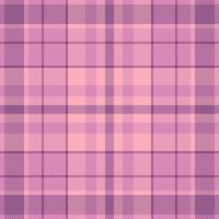 1960s texture seamless tartan, cultural check textile plaid. Pastel background pattern fabric in pink and red colors. vector