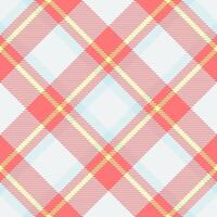New pattern plaid tartan, trade background textile check. Herringbone fabric texture seamless in red and white colors. vector