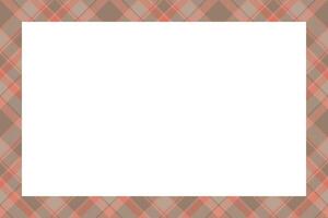 Vintage frame . Scottish border pattern retro style. Tartan plaid ornament. vector