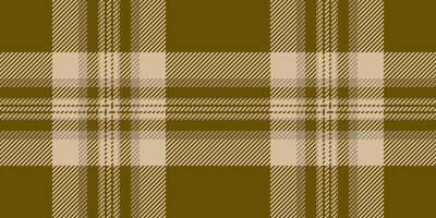Home seamless texture textile, attire pattern fabric check. Tidy background plaid tartan in yellow and light colors. vector