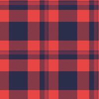 Picnic texture fabric pattern, multicolor tartan textile background. Nostalgic check plaid seamless in red and dark colors. vector