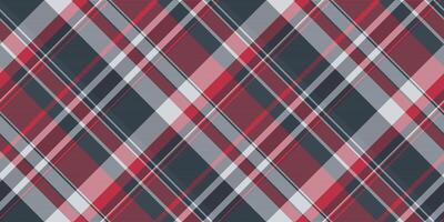 Festive plaid tartan , product background pattern seamless. Template fabric texture check textile in pastel and red colors. vector