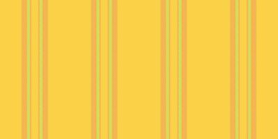 Valentine textile lines, blank texture stripe fabric. Cloth pattern seamless vertical background in yellow and orange colors. vector