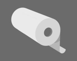 Textile roll icon. Paper tube illustration design for kitchen cleaning towel, carpet, scroll whatman, fabric. vector