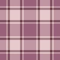 Irish check textile , self seamless tartan background. Seasonal fabric plaid pattern texture in pastel and pink colors. vector