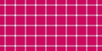 Online plaid pattern, dress fabric background check. Rest tartan seamless texture textile in pink and white colors. vector
