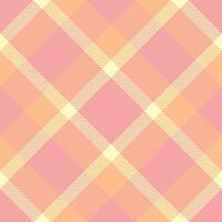 Printout seamless tartan textile, picnic blanket pattern texture . Love fabric plaid background check in red and orange colors. vector