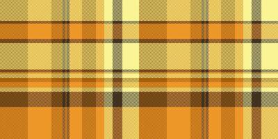 Nyc background texture , blanket plaid fabric seamless. Uniform tartan textile pattern check in orange and yellow colors. vector
