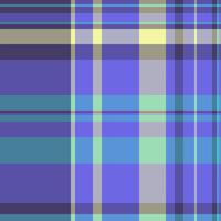 Celtic fabric texture seamless, grunge plaid check textile. Pretty pattern background tartan in indigo and pastel colors. vector