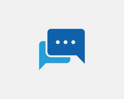 Chat icon design element. Talk bubble speech sign. Dialogue balloon. vector