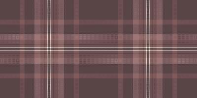 Crease tartan fabric plaid, repeating pattern seamless background. Teenage textile check texture in pastel and sea shell colors. vector