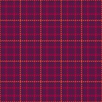Indoor check textile seamless, quilt texture pattern. Designer fabric background tartan plaid in pink and red colors. vector