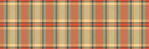 Soft tartan background fabric, manufacturing seamless plaid check. Card texture textile pattern in pastel and amber colors. vector