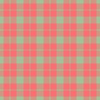 Track texture pattern check, hounds fabric seamless background. Scarf plaid tartan textile in pastel and red colors. vector