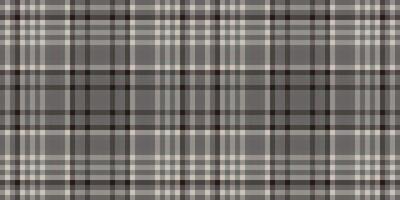 Celtic check texture seamless, primary plaid textile. Gorgeous background pattern tartan fabric in dim gray and grey colors. vector
