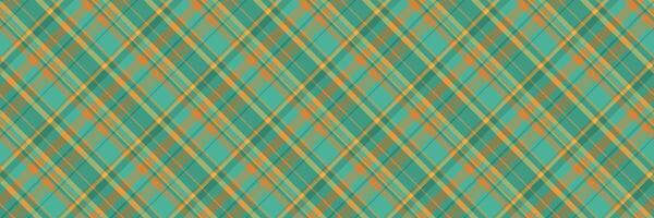 Furry background pattern, graph textile tartan fabric. Patterned check seamless texture plaid in teal and lime colors. vector