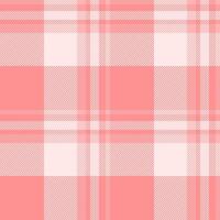 Scrap textile seamless, expensive pattern fabric texture. Indoor check background tartan plaid in light and red colors. vector