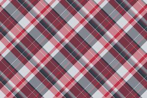 Victorian pattern fabric tartan, girly textile plaid check. Amazing seamless background texture in red and pastel colors. vector