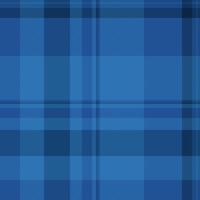 Wide check texture, nyc tartan pattern seamless. Identity fabric textile background plaid in blue and cyan colors. vector
