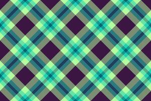 Vibrant tartan fabric, styling background plaid seamless. New textile texture pattern check in dark and green colors. vector