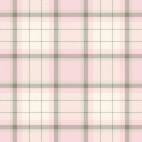 Duvet fabric tartan , sexy check texture plaid. Invite background seamless pattern textile in light and sea shell colors. vector
