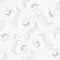 Seamless pattern with question mark on light background. Repeating texture. Dark simple question on white sample background. Repeated modern wallpaper guess for design prints. Repeat swatch. vector