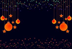 New Year and Christmas getting card background Celebration Display with Sparkling Decorations and Defocused Glittering Lights and stars vector