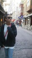 Creating a Stylish Urban Portrait Set Within a Trendy and Dynamic Street Environment video