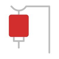 Medical icon red grey illustration vector
