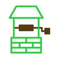 Water well icon. Concept of source, resource, and supply. vector