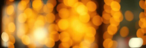 Soft golden lights create a warm and inviting atmosphere in an indoor space during the evening hours photo