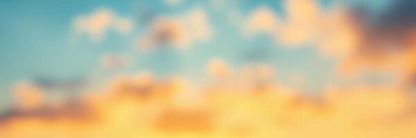 Vibrant sunset over a serene landscape highlighting warm colors in the evening sky photo