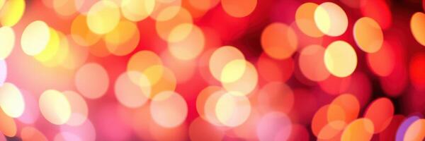 Colorful blurred lights create a vibrant atmosphere at a festive celebration during the evening hours photo