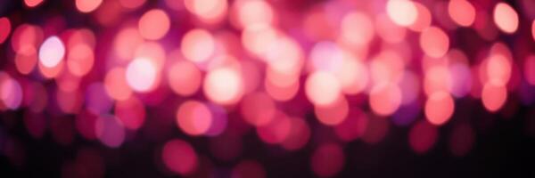Colorful bokeh lights create a vibrant atmosphere during an evening event in a lively urban setting photo
