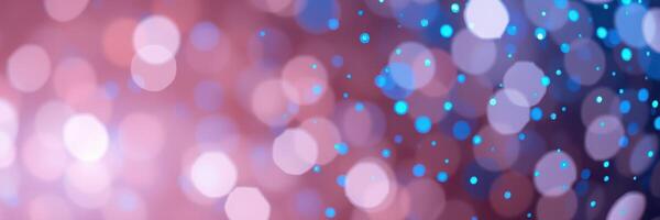 Colorful bokeh lights create a vibrant abstract background for decorations or artistic projects photo
