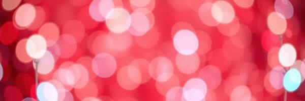 Vibrant red bokeh lights create a festive atmosphere for celebrations and events in a creative backdrop photo