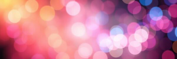 Colorful bokeh lights create a festive atmosphere for celebrations in a vibrant nighttime setting photo