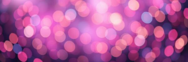 Colorful bokeh lights create a vibrant atmosphere during the evening event at the local community center photo