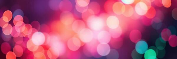 Colorful bokeh lights create a vibrant atmosphere during a festive celebration at night photo