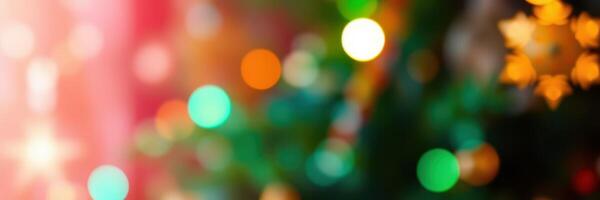 Bright and colorful holiday lights create a festive atmosphere in a cozy indoor setting during the winter season photo